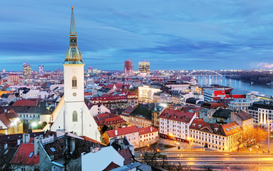 Slovakia - Bratislava at night