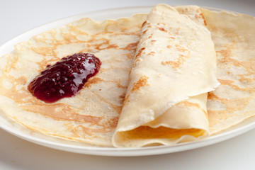 Pancakes on a plate