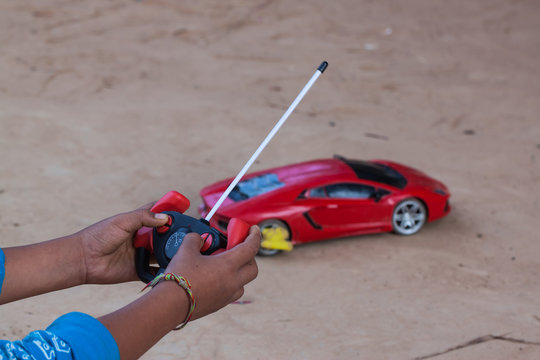 the remote control for toy car