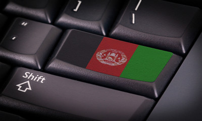 Flag on keyboard