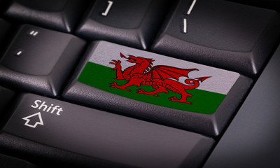 Flag on keyboard