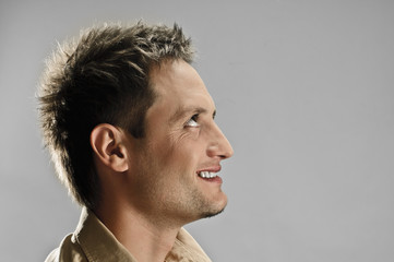 Fototapeta premium Male profile portrait