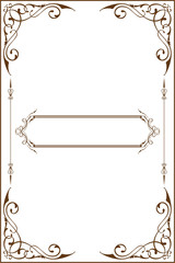 Victorian art border