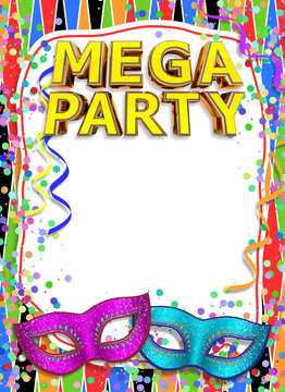 Mega Party - Scritta - Testo