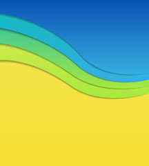 Colorful wavy background.