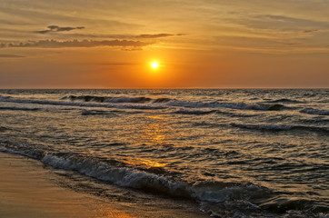 Obraz premium Baltic sunset