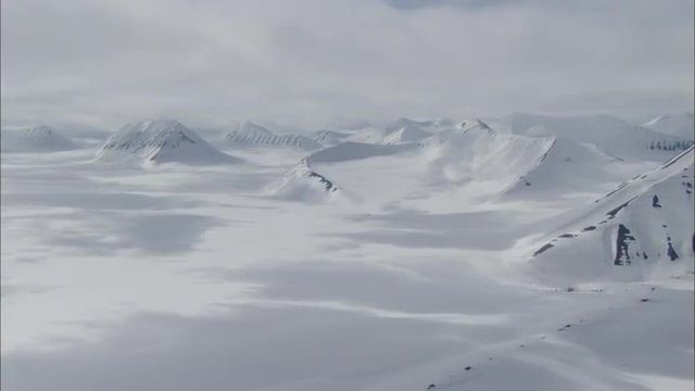 Aerial Footage Arctic Tundra