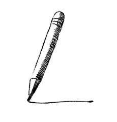 Pencil sketch cartoon vector illustration