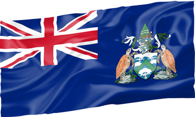 Fototapeta premium Flag of Ascension Island