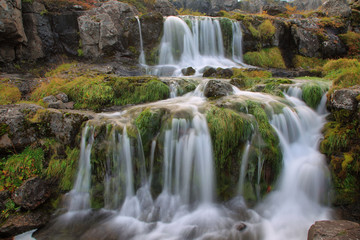 Fototapeta na wymiar Dynjandi waterfall