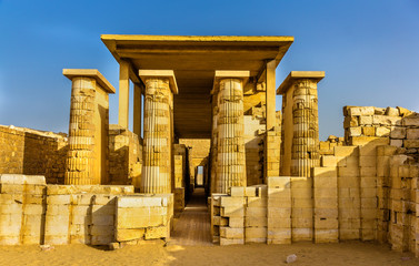 Salle hypostyle de la pyramide de Zoser - Saqqarah, Egypte