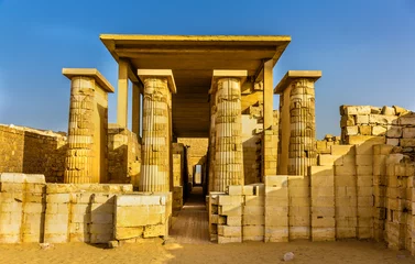Fototapete Ägypten Säulenhalle an der Pyramide von Zoser - Sakkara, Ägypten