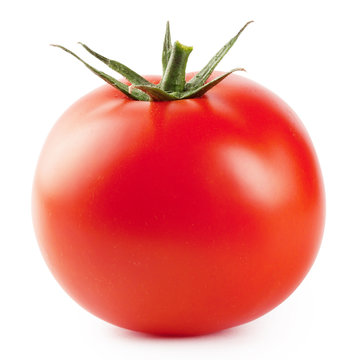Ripe red fleshy tomatoes