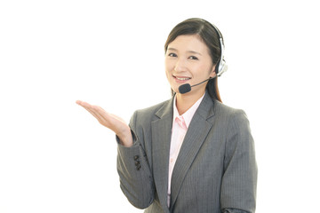 笑顔のオペレーター