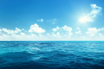 Abwaschbare Fototapete Wasser perfekter Himmel und Meer