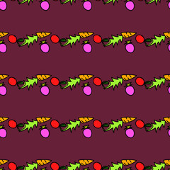 seamless pattern with carrots