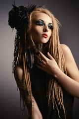dark make-up