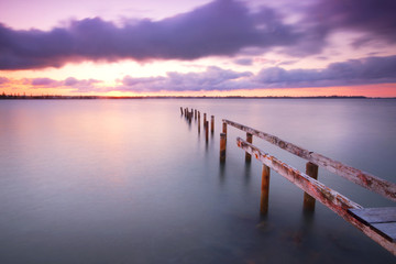 Cleveland pier in the late afternoon. Brisbane, Queensland, Aust