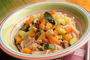 PASTA SHAPED LILY WITH PUMPKIN