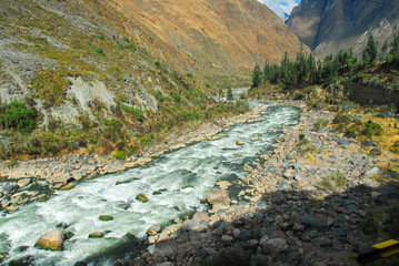Urubamba river near Machu Picchu (Peru)