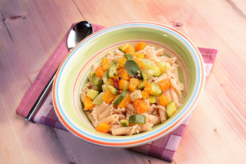 PASTA SHAPED LILY WITH PUMPKIN