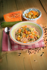 PASTA SHAPED LILY WITH PUMPKIN