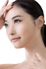 Naklejka premium Asian beauty face
