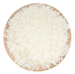 rice on cup isolated