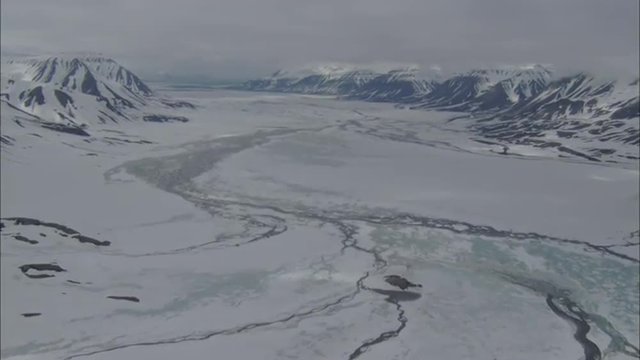 Aerial Footage Arctic Tundra