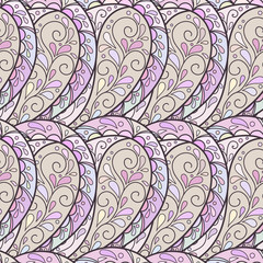 Abstract seamless doodle pattern
