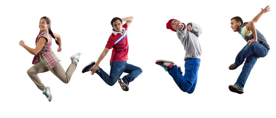 Hip hop dancers