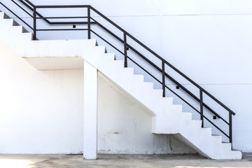 white concrete stair