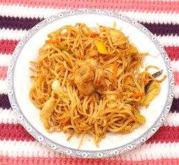 gebratene Nudeln