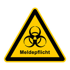 wso113 WarnSchildOrange - Meldepflicht - g3038