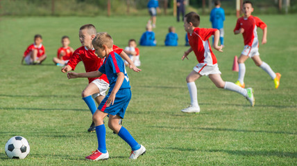 Obraz premium Kids' soccer