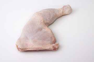 Raw chicken leg