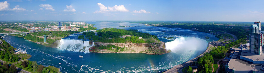 Niagara Falls Panorama - obrazy, fototapety, plakaty
