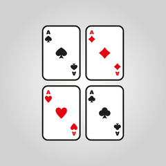 The Ace icon. Playing Card Suit symbol