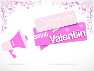 mégaphone : joyeuse saint valentin
