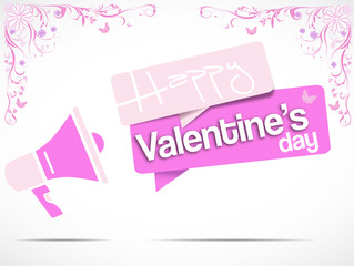 megaphone : happy valentine's day