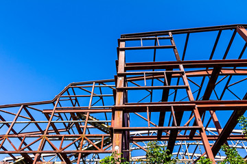 Rural disused steel construction