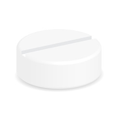 Illustration of pills vector isolated on white background