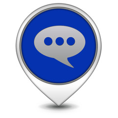 forum pointer icon on white background