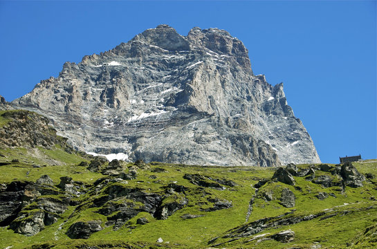 Matterhorn in a summer season