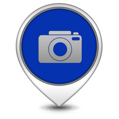 photo pointer icon on white background