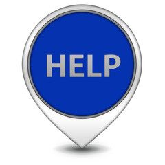 help pointer icon on white background
