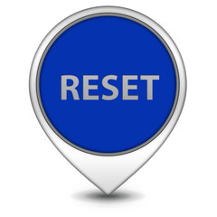 reset pointer icon on white background