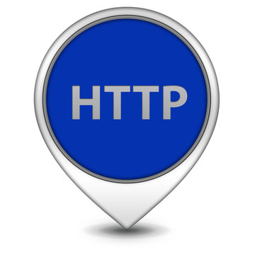 http pointer icon on white background
