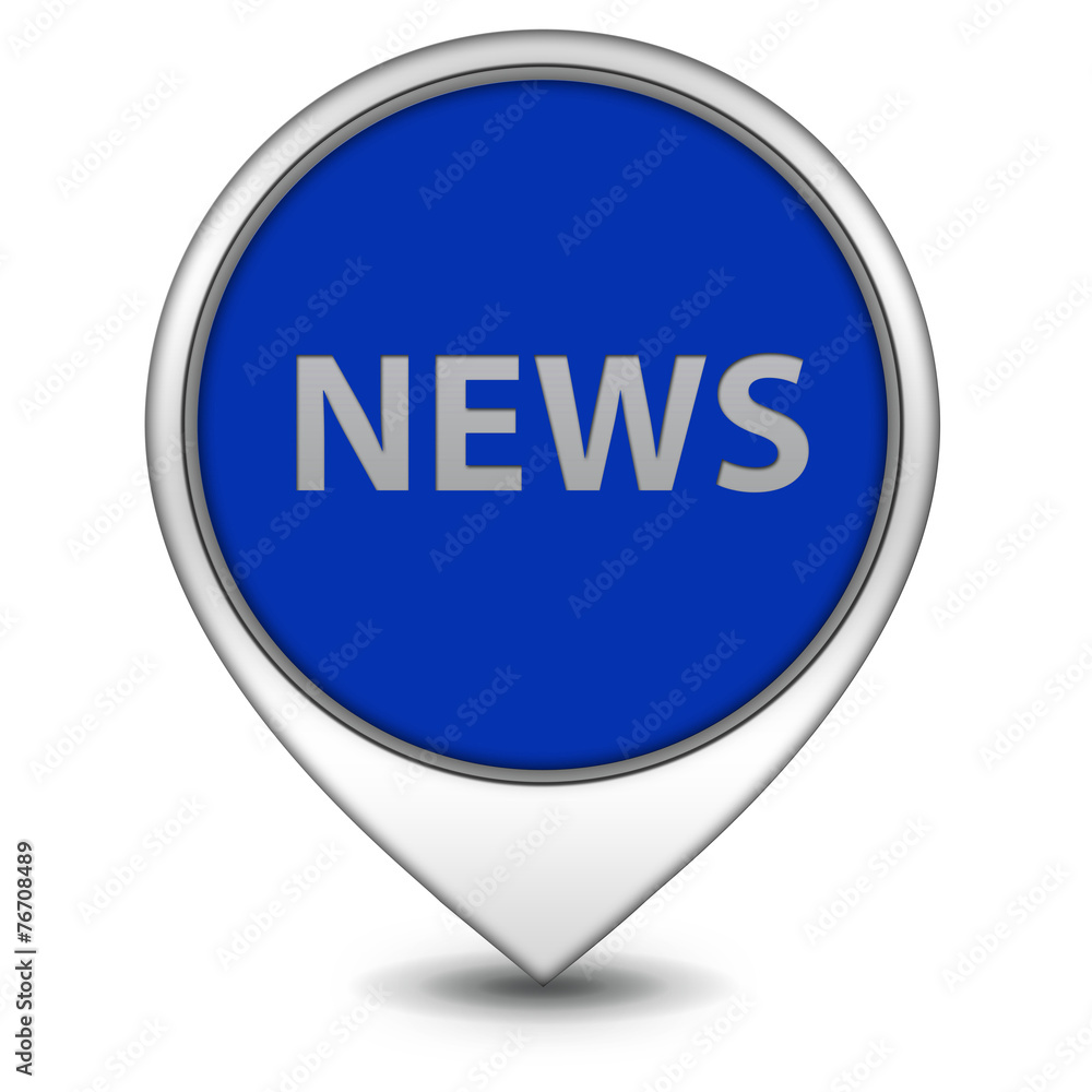 Canvas Prints News pointer icon on white background