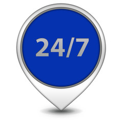 Support pointer icon on white background